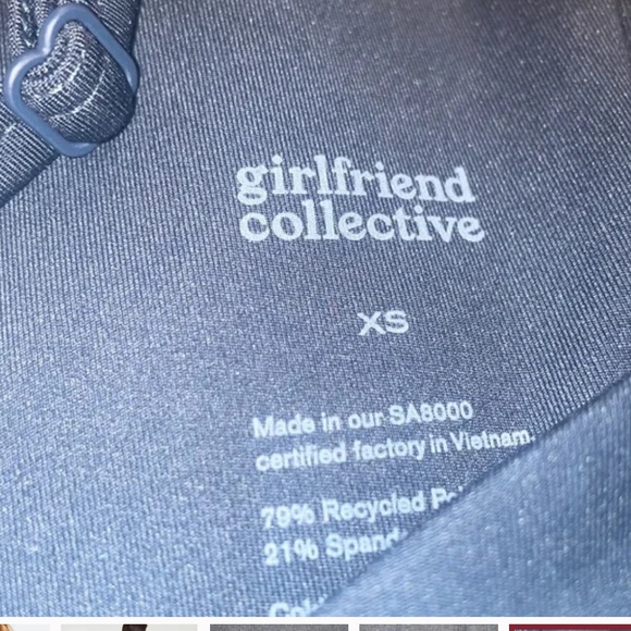 NWT Girlfriend Collective
Topanga Criss Cross Sports Bra Medium Navy - Picture 7 of 8